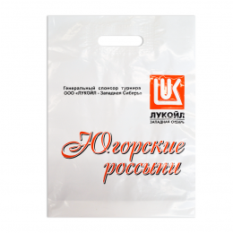 Пакет белый, с печатью (2+0)