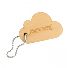 Брелок деревянный с односторонней гравировкой