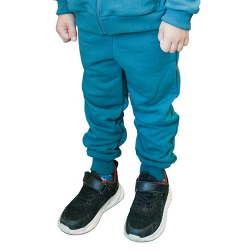 Брюки однотонные из футера детские