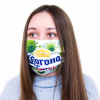 Маска для лица с принтом, защитная многоразовая стандартной формы, внутренний слой х/б