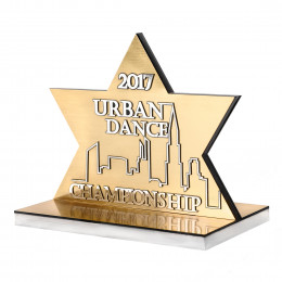 Приз из акрила 3-слойный (два слоя пластика)