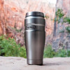Термокружка King 470, серебристая (стальная)