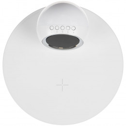 Станция беспроводной зарядки с часами и подсветкой GlobeBee, белая