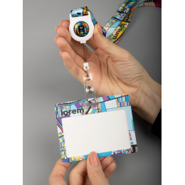 Карман для пропуска Saff Plus на заказ, горизонтальный