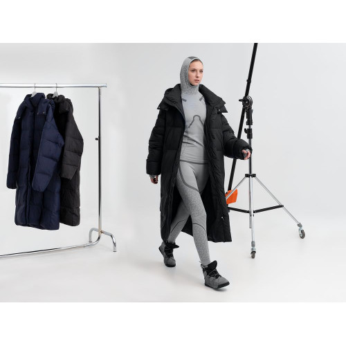 Пуховик унисекс Kapsula, серый