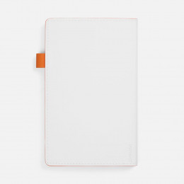 Ежедневник White Shall, недатированный, бело-оранжевый