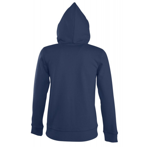 Толстовка женская на молнии с капюшоном Seven Women, темно-синяя