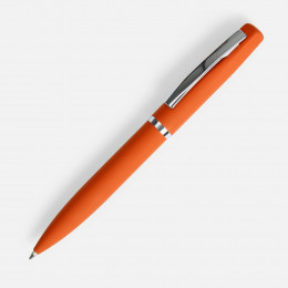 Ручка шариковая Bolt Soft Touch, оранжевая