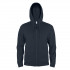 Толстовка мужская на молнии с капюшоном EVEREST 2, т-син, S, 50 % хлопок, 50% полиэстер, 260 г/м2