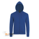 Толстовка мужская на молнии с капюшоном STONE ярко-синий 