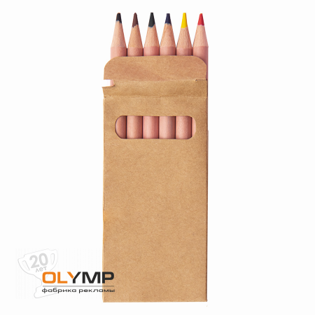 Набор цветных карандашей мини TINY                                                                                         бежевый   