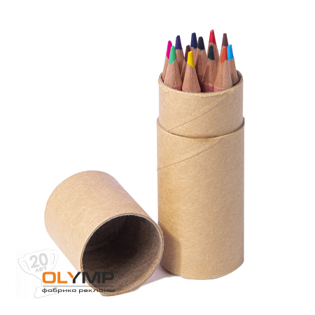 Набор цветных карандашей мини FLORA                                                                                          бежевый   